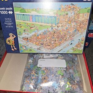 Jan Van Haasteren 1000 piece puzzle "Pool Pule-Up" COMPLETE